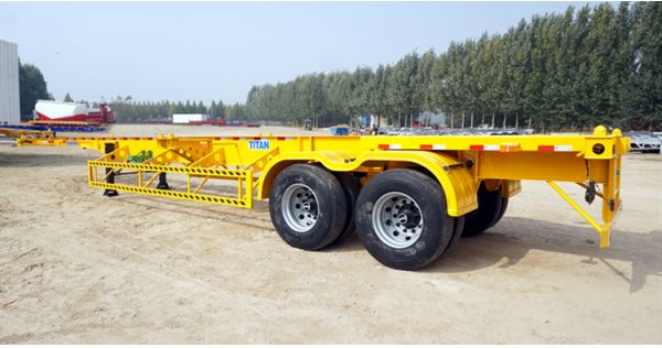 Different types of 2 axle 40ft container chassis for sale