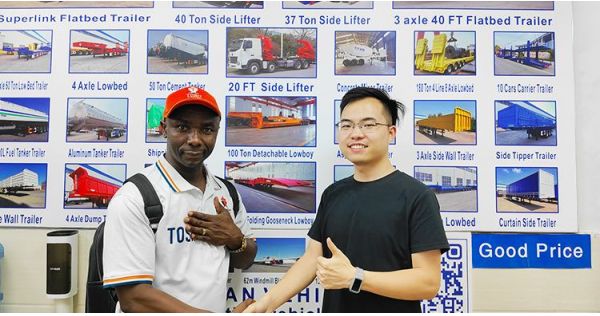 Jamaican Customer Purchased 3 Axle Flatbed Trailer from Tongya Vehicle