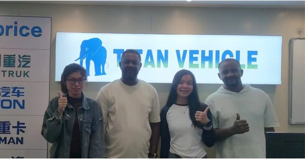 Guyana Customer Visited Tongya VHICLE to Buy 3 Axle Semi Flatbed Trailer