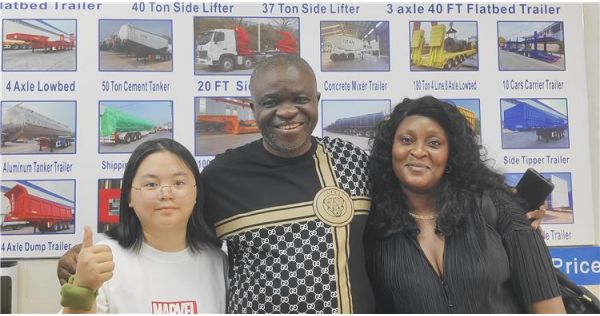 Nigeria Customers Purchased 4 Axle Low Bed Truck Trailer