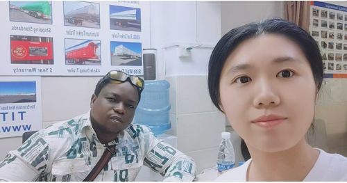 Nigerian Customers Come to Tongya Vehicle to Buy 3 Axle Detachable Gooseneck Trailer