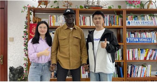 Senegal Customers Pay Lowbed Trailer Deposit on Site