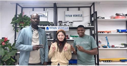 Sierra Leone Customer Bought Triple Axle Flat Deck Trailer