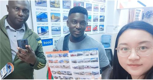 Ghana Customers Come to Tongya to Buy 2 Axle Lowbed Trailer