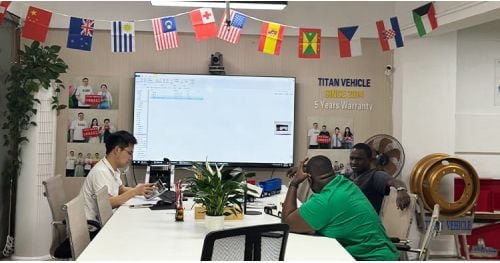 Uganda Customer Visit Tongya to Buy 45000 Liters Fuel Tanker Trailer