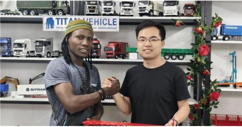 Guinea Customer Visit Tongya to Buy 3 Axle Flatbed Trailer