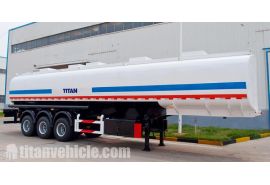 Tri Axle 42CBM Petrol Tanker Trailer will ship to Dominica