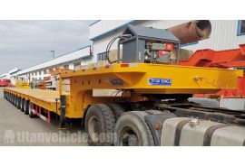 12 Axle Extendable Lowbed Trailer will be sent to Vietnam