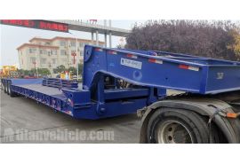 150 Ton Removable Gooseneck Trailer will be sent to Nigeria Lagos