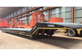 4 Axle 100 Ton Folding Neck Trailer will be sent to Nigeria