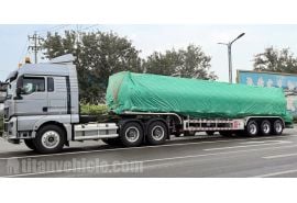 39000 Liters Aluminum Fuel Tanker Trailer Ready Ship to Costa Rica