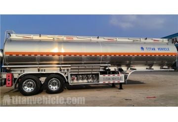 2 Axle 38CBM Aluminum Alloy Tanker Trailer will export to Mali