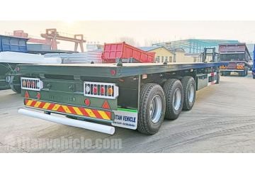 3 Axle Flatbed Semi Trailer will be sent to Ghana
