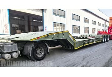4 Axle Folding Gooseneck Lowboy Trailers will be Exported to Jamaica
