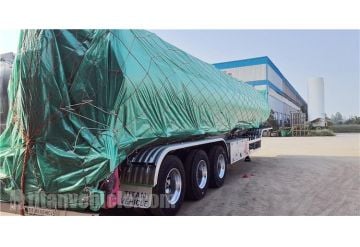 Tri Axle 35000 L Aluminum Fuel Tanker Trailer will be sent to Botswana