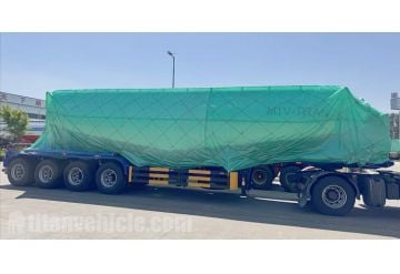4 Axle Cement Tanker Silo Trailer will be sent to Jamaica