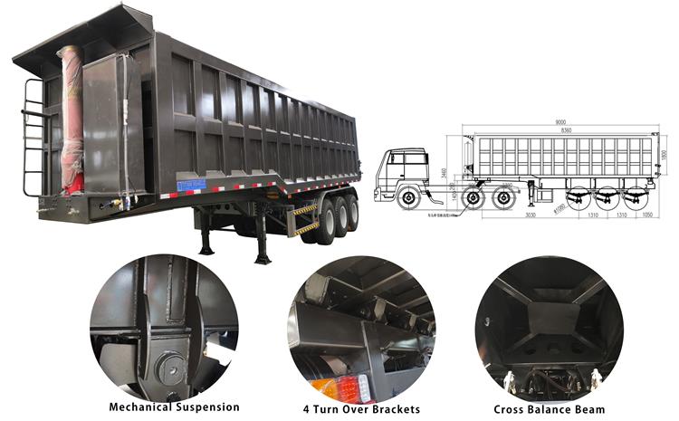 Semi Tipper Trailer for Sale In Mauritania 