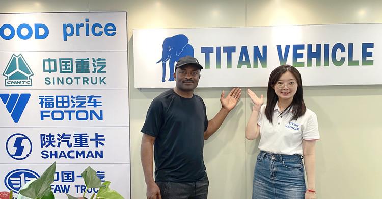 Customer Visiting Tongya's Guangzhou Office for Tri Axle Flatbed Trailer