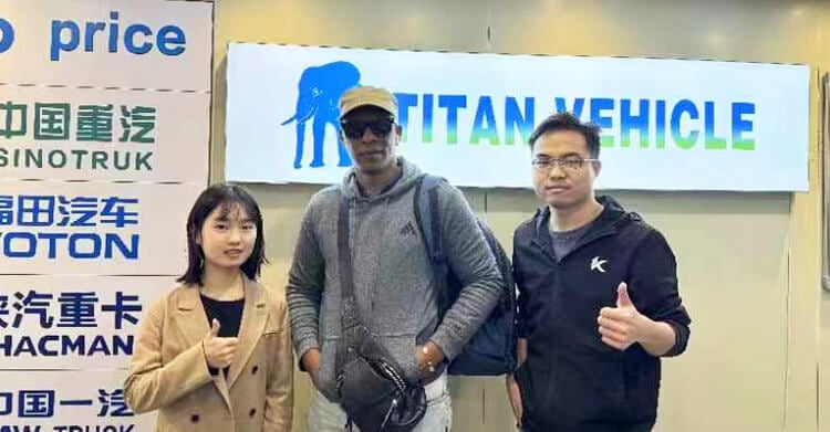 Tanzanian Customers Visited Tongya VEHICLE to Buy Flatbed Trailer