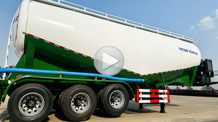 3 Axle Bulk Cement Tanker Trailer for Sale in Dominican