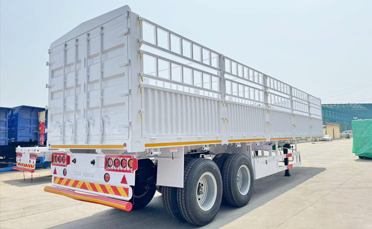 New 2 Axle Fence Semi Trailer With Bogie Suspension for Sale in Senegal