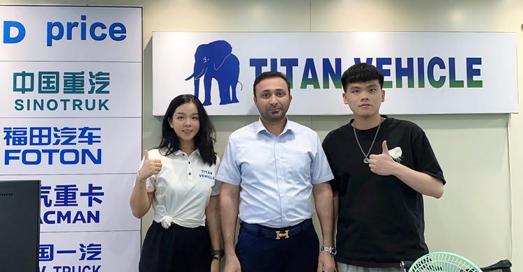 Customer Visit Tongya to Buy Cement Tanker Trailer to The UAE