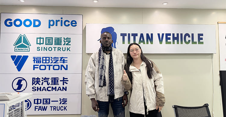 Nigeria Customer Visit Tongya to Buy 2 Line 4 Axle Folding Gooseneck Trailer