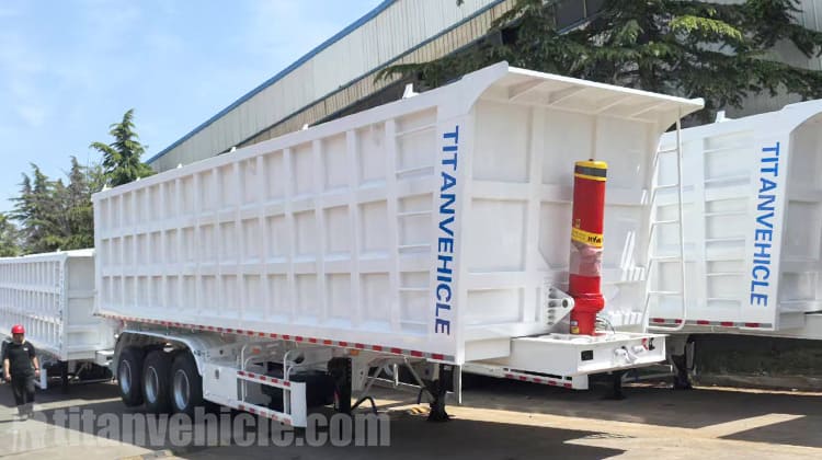 Tri Axle End Dump Trailer for Sale in Zambia Tri Axle End Dump Trailer for Sale in Zambia