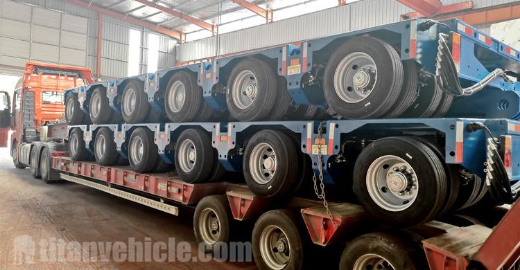 Hydraulic Axle Modular Trailer for Sale in Nigeria - Tongya Vehicle