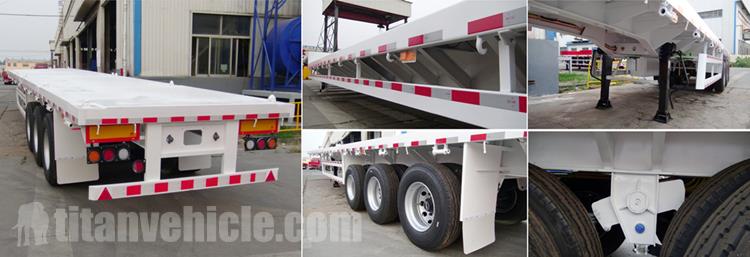 Tri Axle Flatbed Trailer for Sale In Papua New Guinea - Tongya VEHICLE