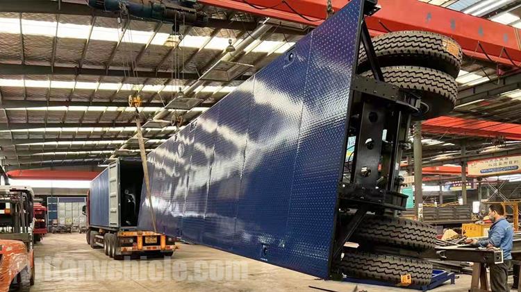 Tri Axle 40Ft Container Trailer will be sent to Qatar