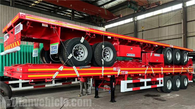 Triple Axle Flatbed Trailer for Sale In Nigeria Lagos