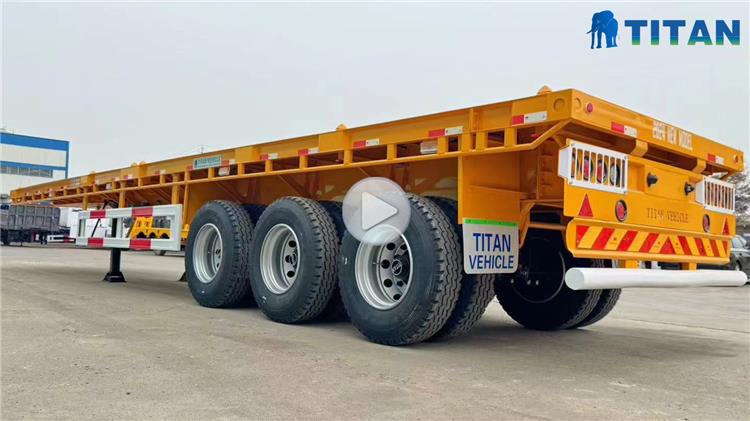 Triple Axle 40ft Flat Deck Trailer for Sale In Guam