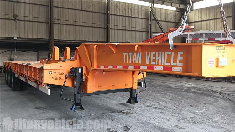Tri Axle 60 Tone Lowbed Trailer for Sale In Indonesia