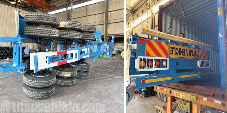 Tri Axle Container Chassis Trailer for Sale in Jamaica
