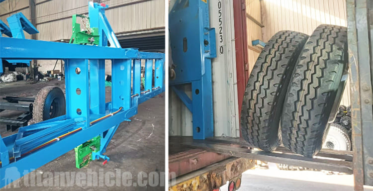 Tri Axle Container Chassis Trailer for Sale in Jamaica