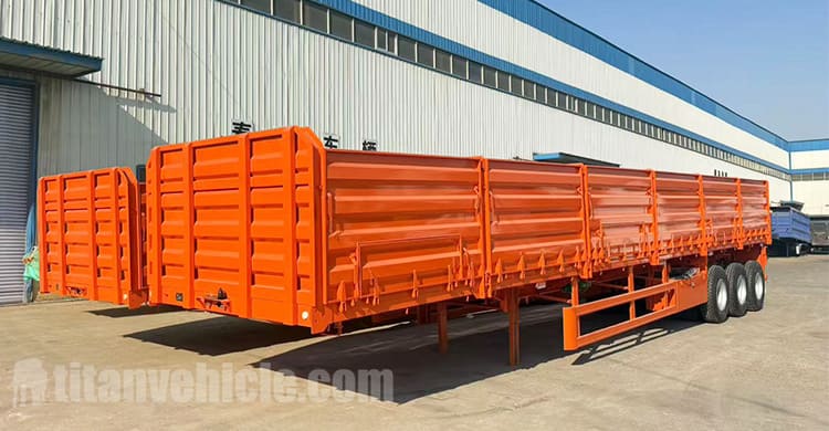 Tri Axle Side Wall Semi Trailer will be Sent to Tanzania