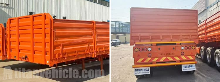 Tri Axle Side Wall Semi Trailer will be Sent to Tanzania