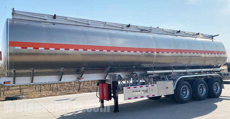Tri Axle Aluminum Semi Trailer Fuel Tank for Sale in Costa Rica