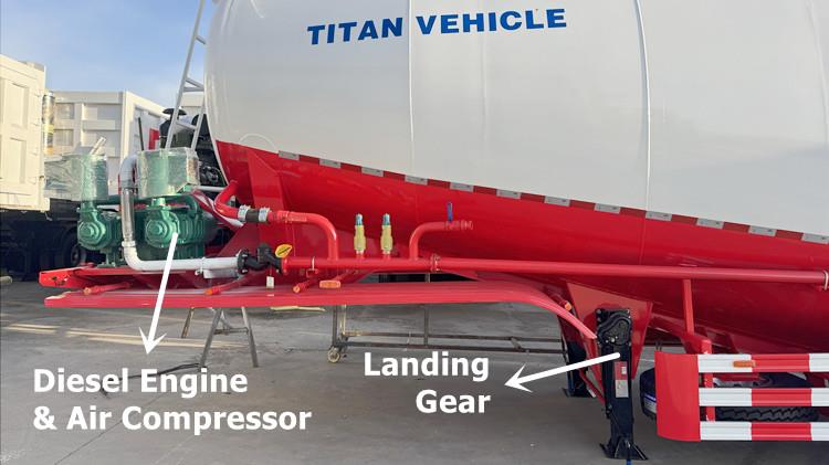 Tongya Dry Bulk Cement Tanker Trailer for Sale in Ghana