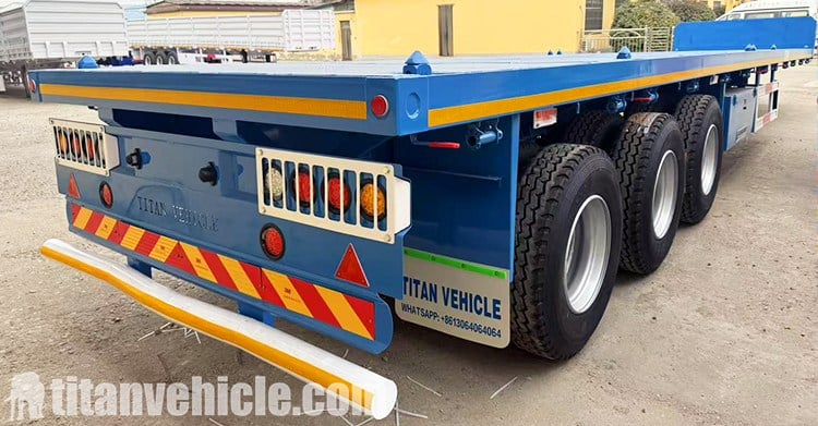 Tri Axle Flatbed Trailer for Sale in Zambia