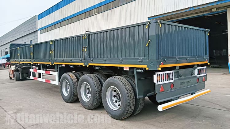 Tri Axle Sidewall Cargo Semi Trailer for Sale in Zimbabwe