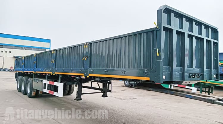 Tri Axle Sidewall Cargo Semi Trailer for Sale in Zimbabwe