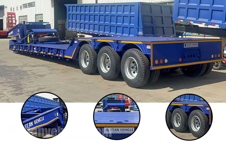 Tri Axle RGN Lowboy Gooseneck Trailer for Sale in Nigeria