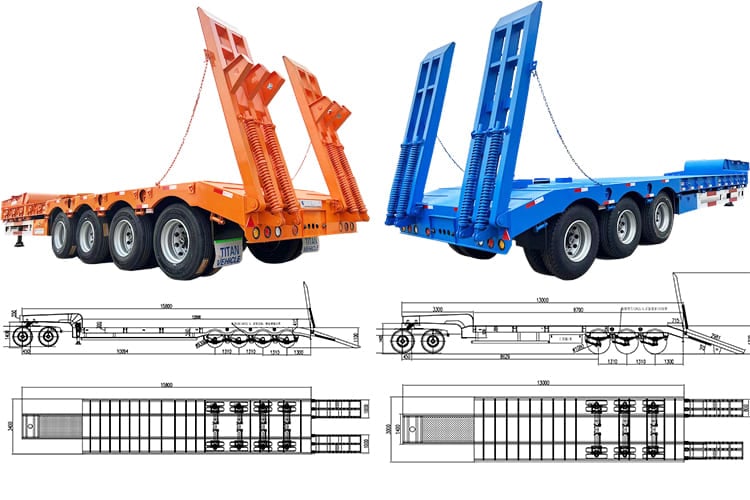 Tongya Tri /4 Axle Low Loader for Sale
