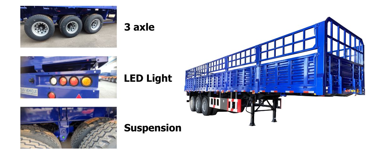Fence Cargo Trailer for Sale in Tanzania