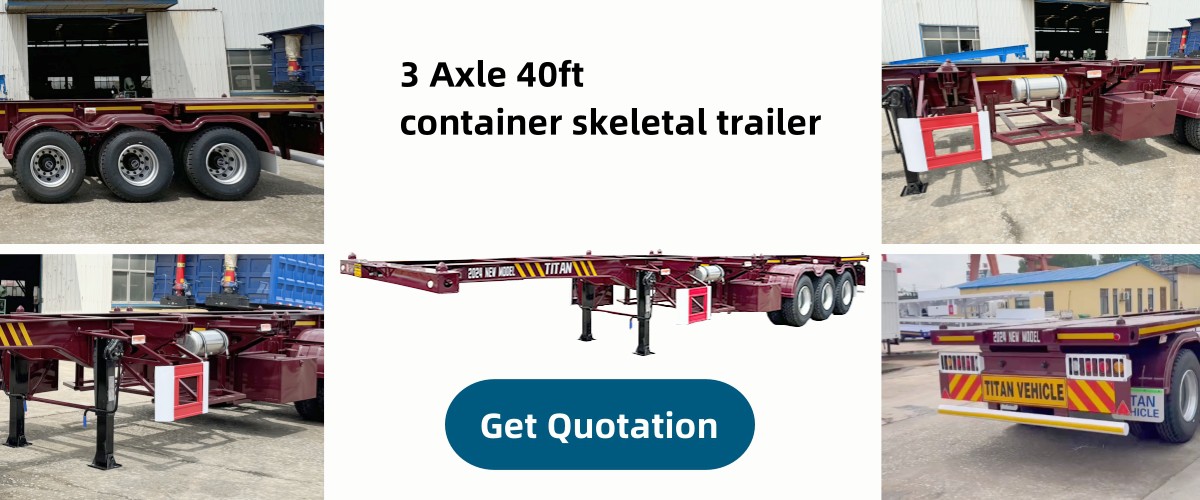 Container Skeleton Trailer for Container  40ft Skeleton Trailer for Sale in Jamaica