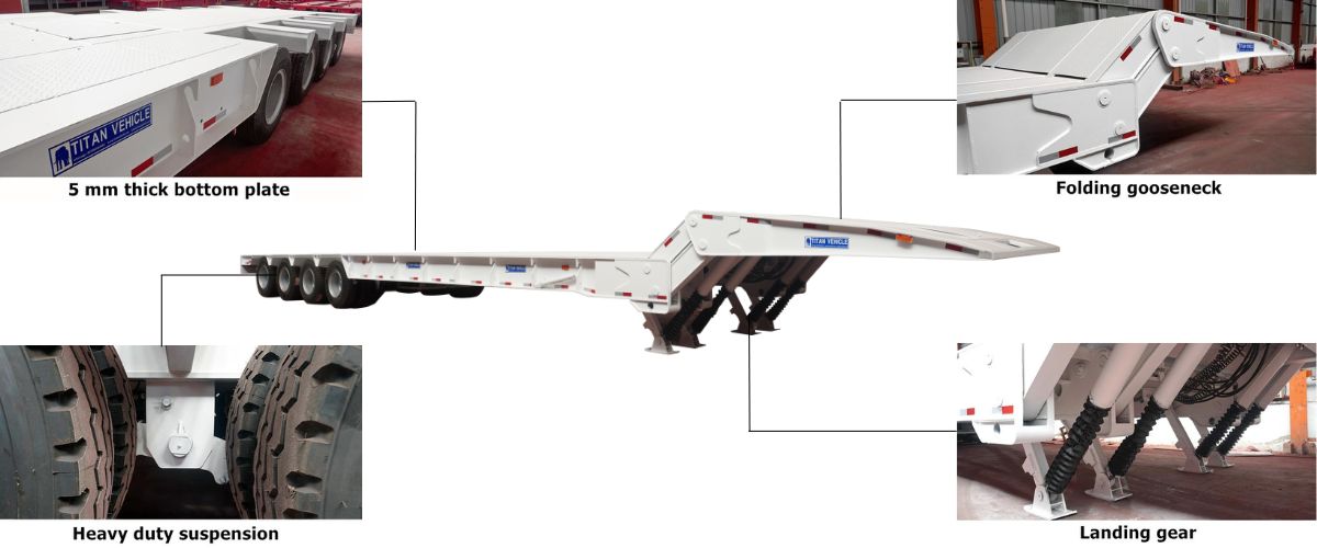 What is a Folding Gooseneck Trailer Tongya Folding Gooseneck Trailer for Sale