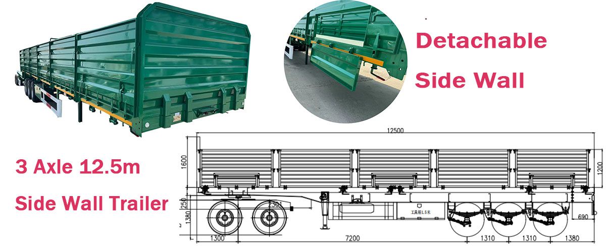 Side Wall Cargo Semi Trailer in Zimbabwe