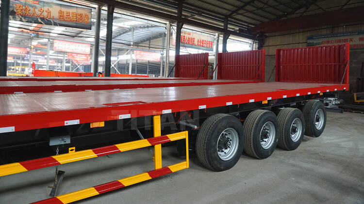 Front Wall Flatbed Semi Trailer for Sale in Mozambique - Tongya Vehicle